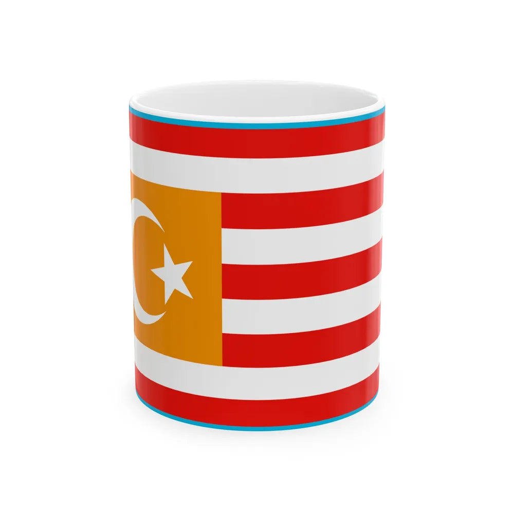 Flag of Turkestan - White Coffee Mug-11oz-Go Mug Yourself