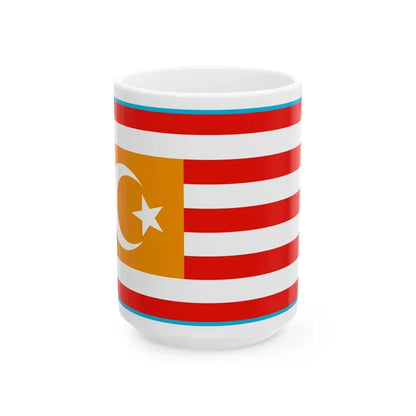 Flag of Turkestan - White Coffee Mug 15oz - Go Mug Yourself