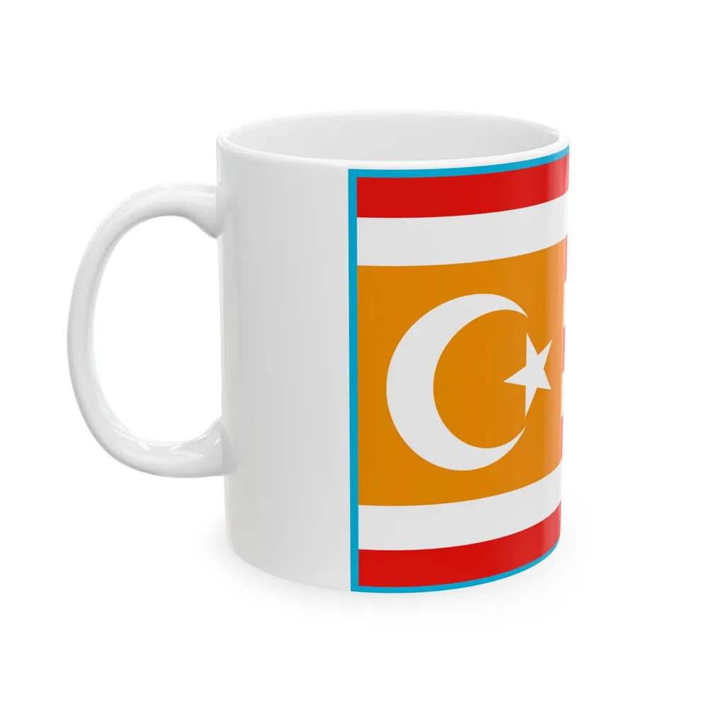 Flag of Turkestan - White Coffee Mug-Go Mug Yourself