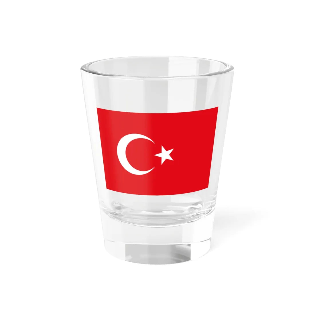 Flag of Turkey alternate (Turkey) Shot Glass 1.5oz 1.5oz - Go Mug Yourself
