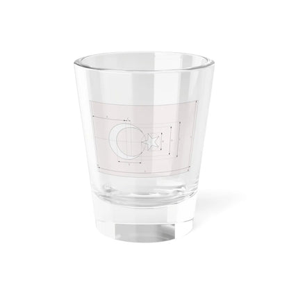 Flag of Turkey construction sheet (Turkey) Shot Glass 1.5oz 1.5oz - Go Mug Yourself