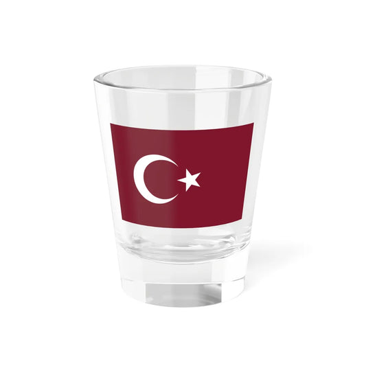 Flag of Turkey physical colors (Turkey) Shot Glass 1.5oz 1.5oz - Go Mug Yourself