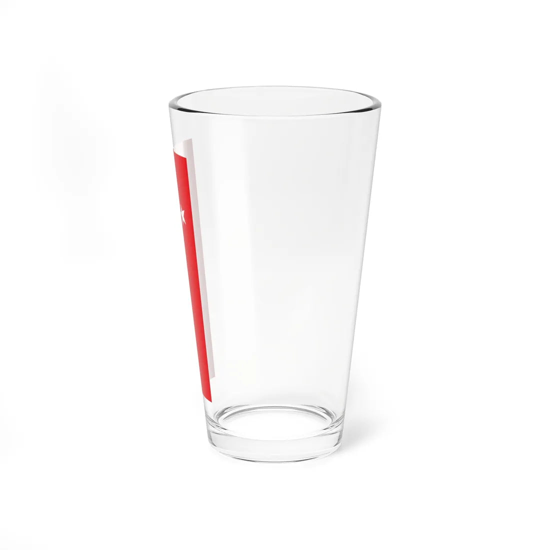 Flag of Turkey vertical (Turkey) Pint Glass 16oz - Go Mug Yourself