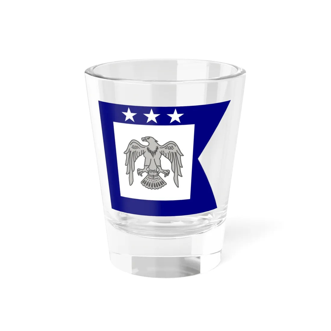 Flag of Turkish Air Force Lieutenant-General (Turkey) Shot Glass 1.5oz 1.5oz - Go Mug Yourself