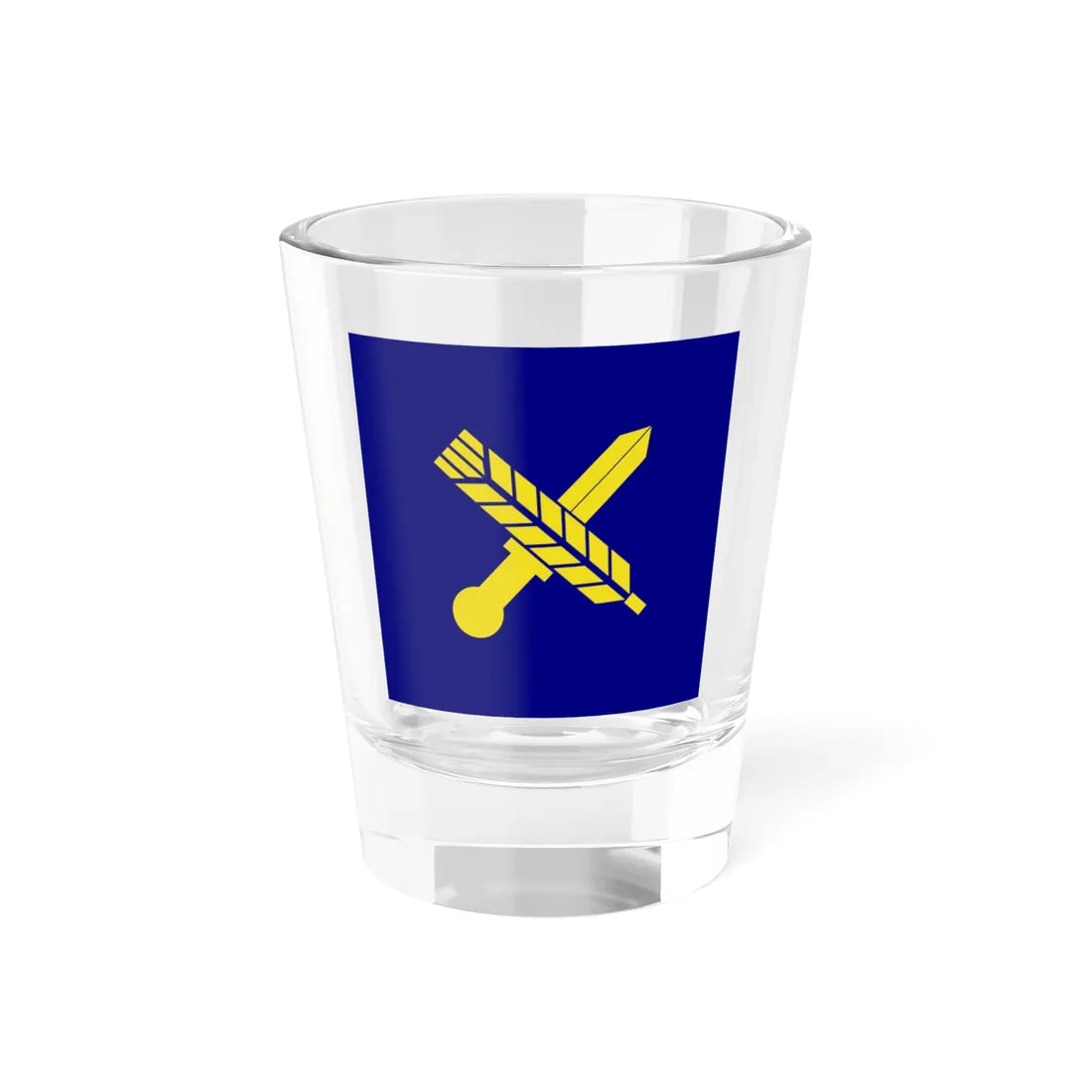 Flag of Turkish Air Force Support Continental Command (Turkey) Shot Glass 1.5oz 1.5oz - Go Mug Yourself