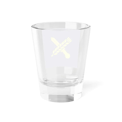 Flag of Turkish Air Force Support Continental Command (Turkey) Shot Glass 1.5oz - Go Mug Yourself