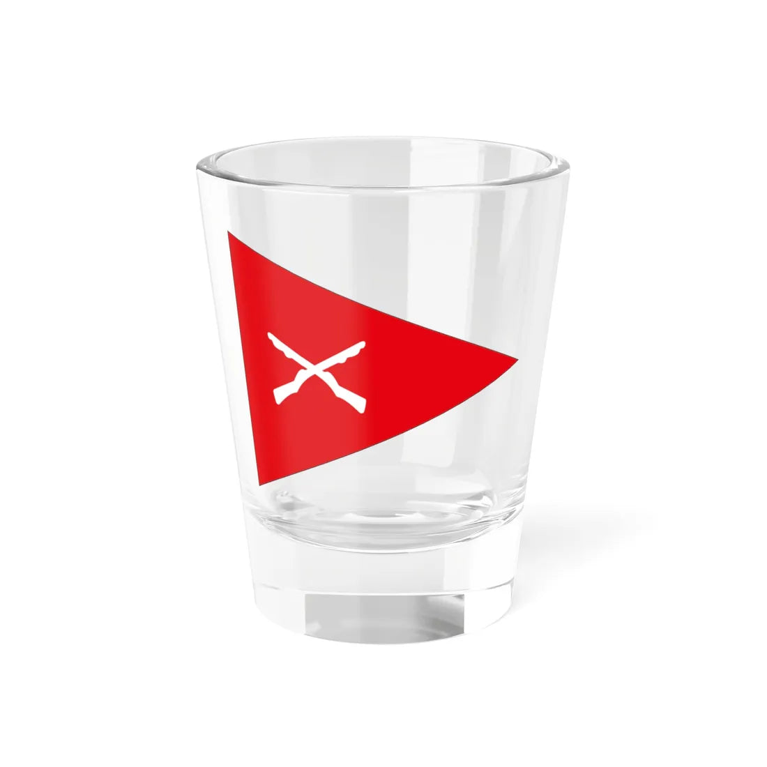 Flag of Turkish Battalion Command (Turkey) Shot Glass 1.5oz 1.5oz - Go Mug Yourself