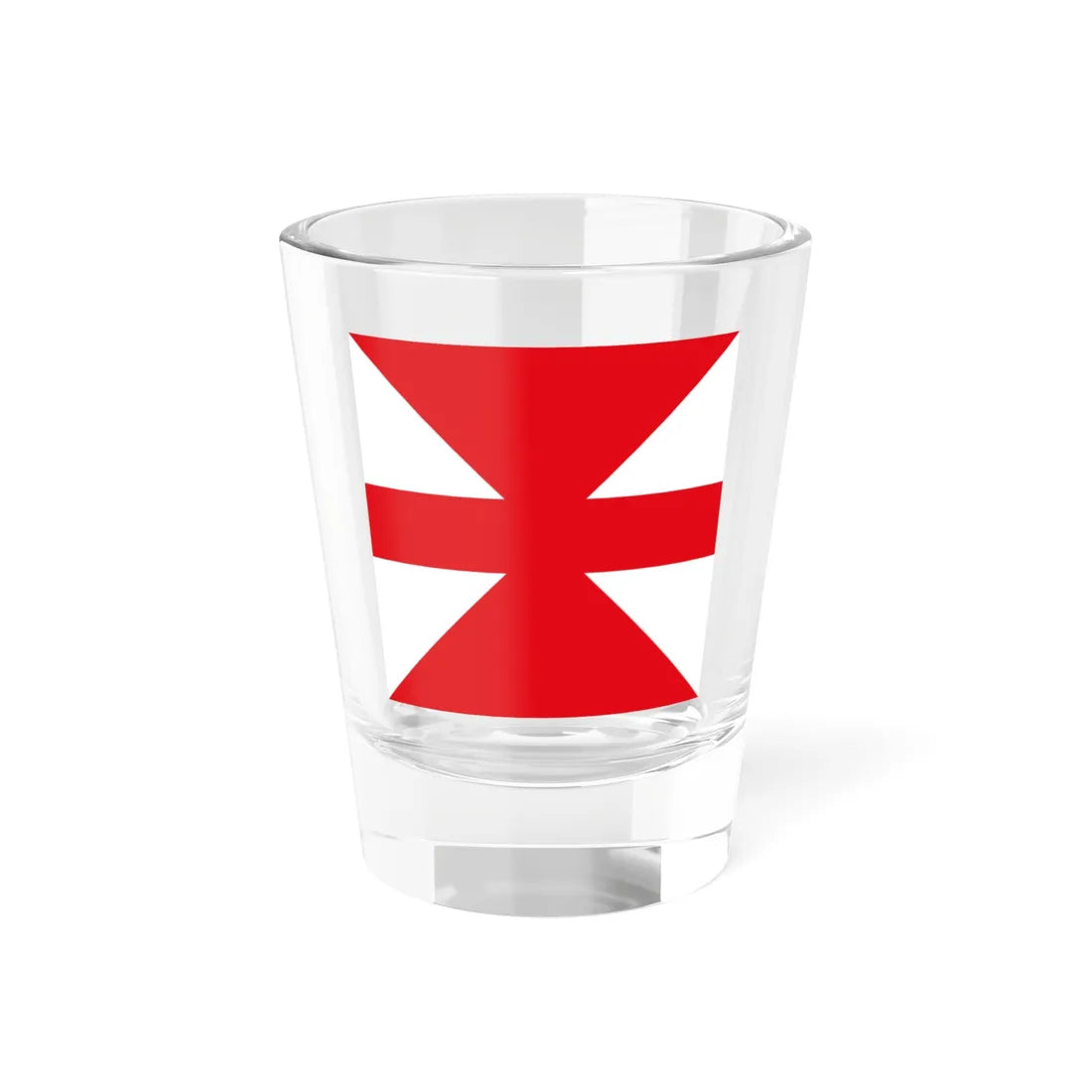Flag of Turkish Land Forces Command (Turkey) Shot Glass 1.5oz 1.5oz - Go Mug Yourself