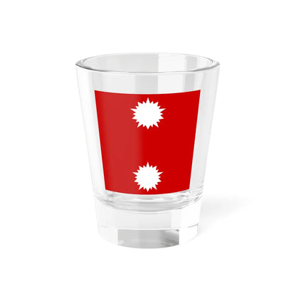 Flag of Turkish Rear Admiral Upper half (Turkey) Shot Glass 1.5oz 1.5oz - Go Mug Yourself