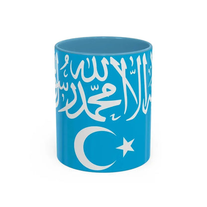 Flag of Turkistan Islamic Party - Accent Coffee Mug 11oz Light Blue - Go Mug Yourself