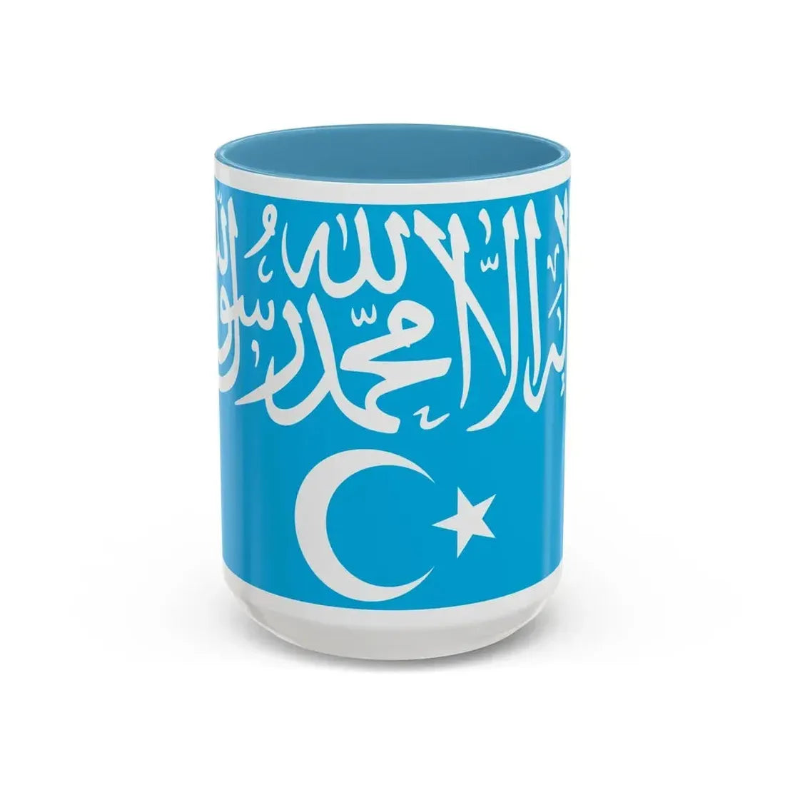 Flag of Turkistan Islamic Party - Accent Coffee Mug 15oz Light Blue - Go Mug Yourself