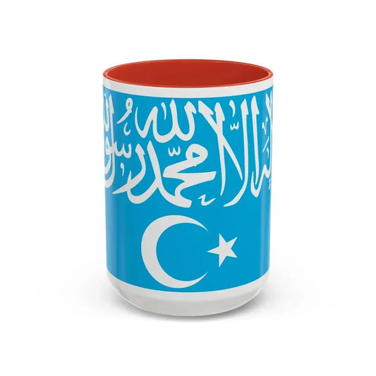 Flag of Turkistan Islamic Party - Accent Coffee Mug 15oz Red - Go Mug Yourself