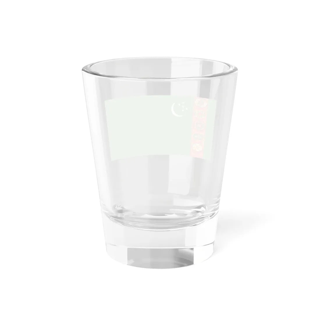 Flag of Turkmenistan 1997-2001 (Turkmenistan) Shot Glass 1.5oz - Go Mug Yourself