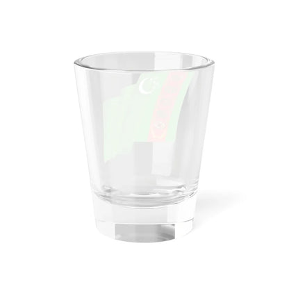 Flag of Turkmenistan icon (Turkmenistan) Shot Glass 1.5oz - Go Mug Yourself