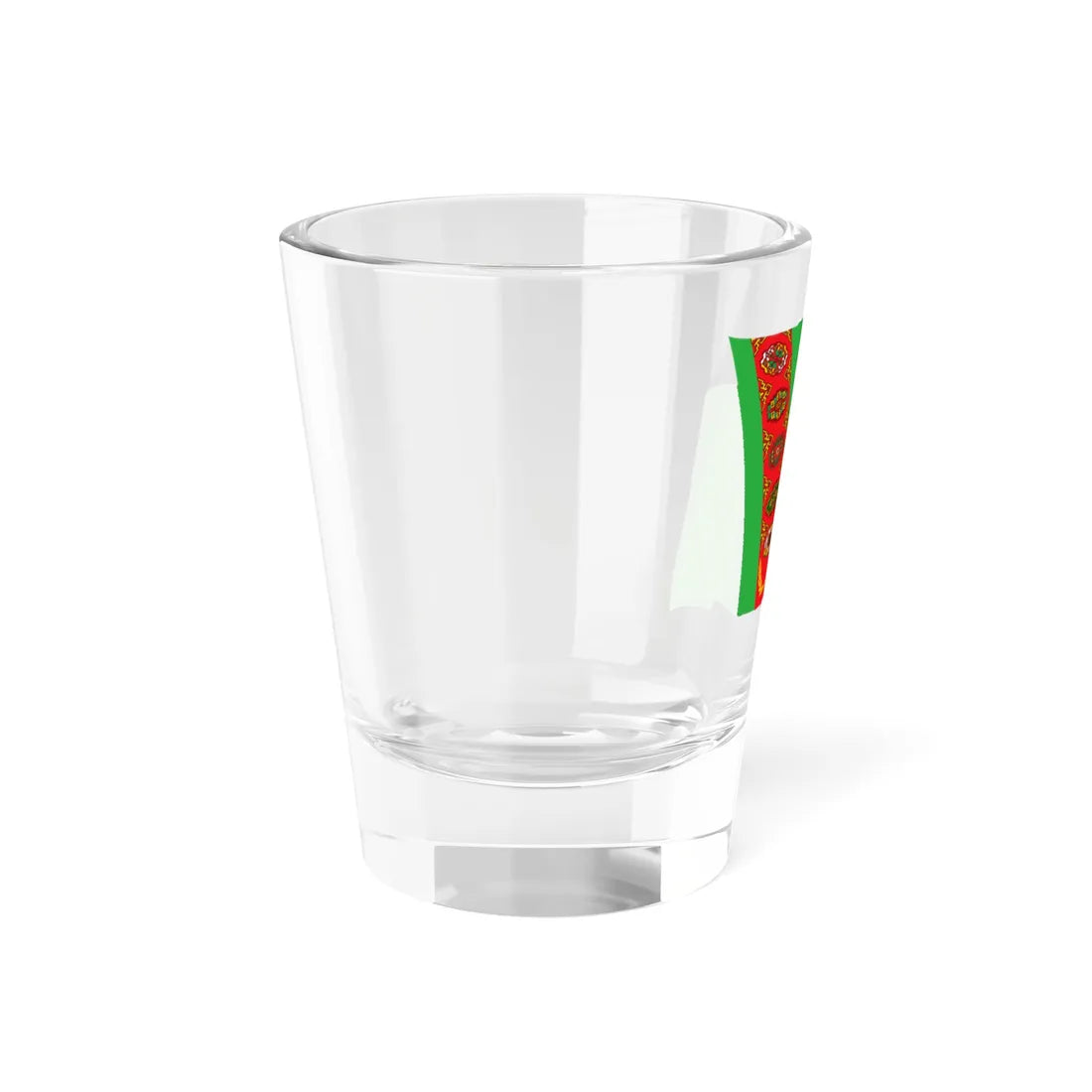 Flag of Turkmenistan icon (Turkmenistan) Shot Glass 1.5oz - Go Mug Yourself