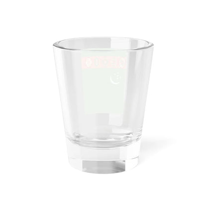 Flag of Turkmenistan vertical (Turkmenistan) Shot Glass 1.5oz - Go Mug Yourself