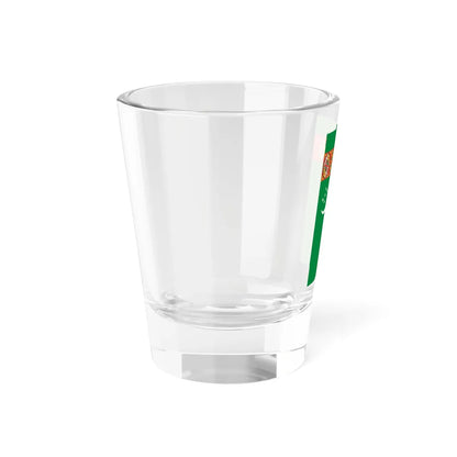 Flag of Turkmenistan vertical (Turkmenistan) Shot Glass 1.5oz - Go Mug Yourself