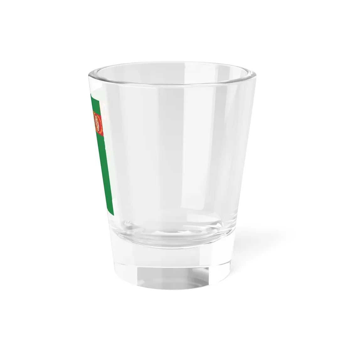 Flag of Turkmenistan vertical (Turkmenistan) Shot Glass 1.5oz - Go Mug Yourself