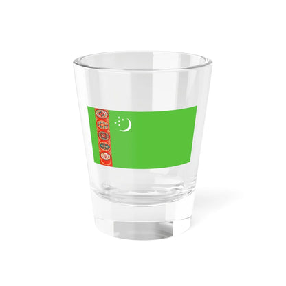 Flag of Turkmenistan WFB 2000 (Turkmenistan) Shot Glass 1.5oz 1.5oz - Go Mug Yourself