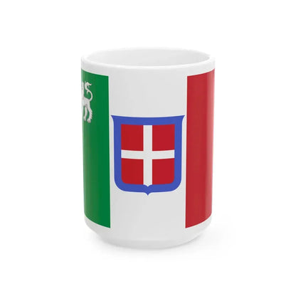 Flag of Tuscany 1859 (Italy) White Coffee Mug 15oz - Go Mug Yourself