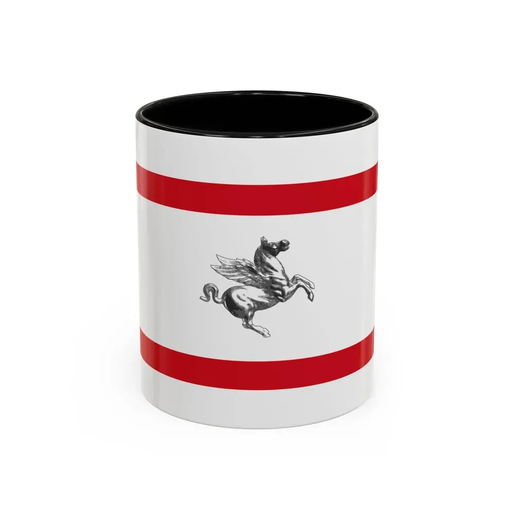Flag of Tuscany Italy - Accent Coffee Mug 11oz Black - Go Mug Yourself