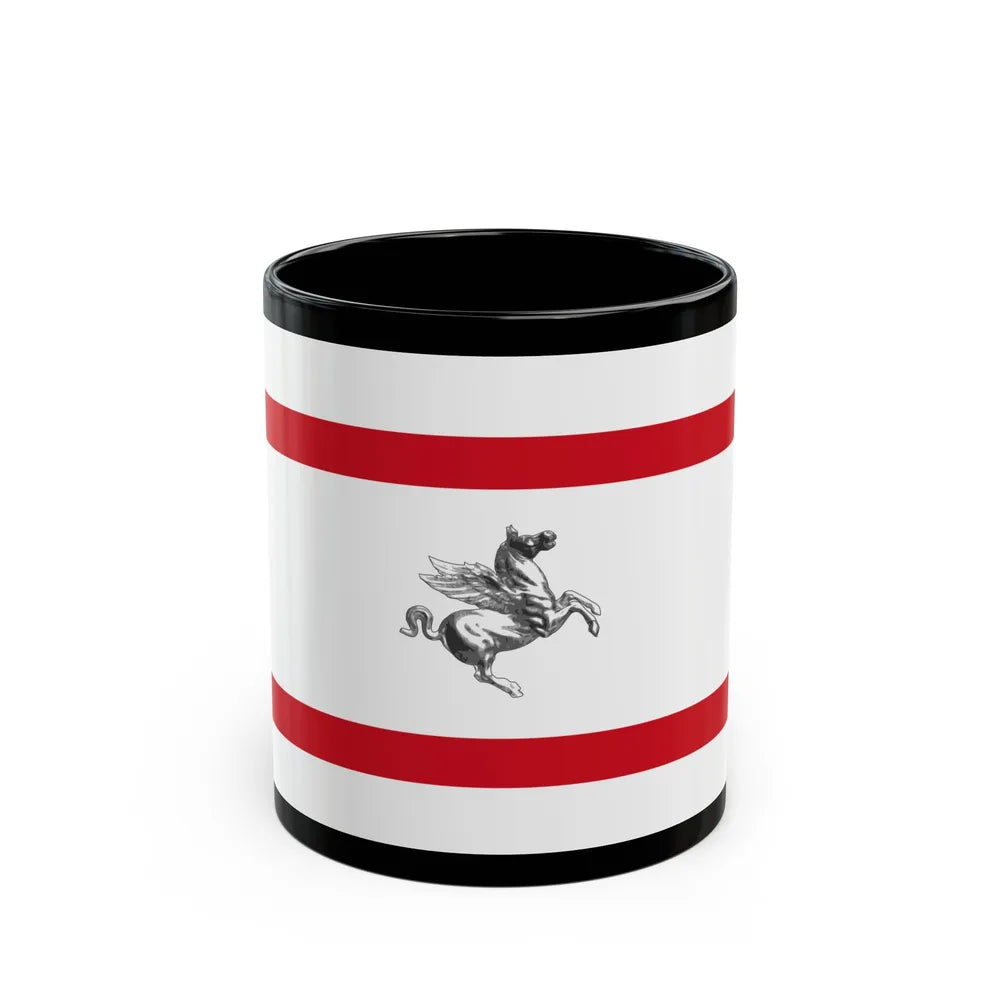 Flag of Tuscany Italy - Black Coffee Mug-11oz-Go Mug Yourself