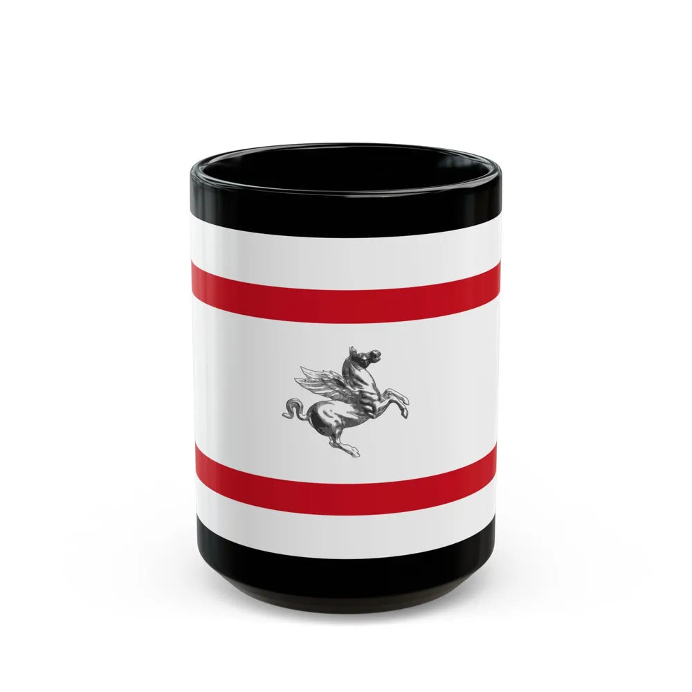 Flag of Tuscany Italy - Black Coffee Mug-15oz-Go Mug Yourself