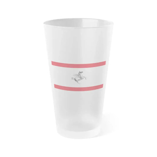 Flag of Tuscany Italy - Frosted Pint Glass 16oz 16oz Frosted - Go Mug Yourself