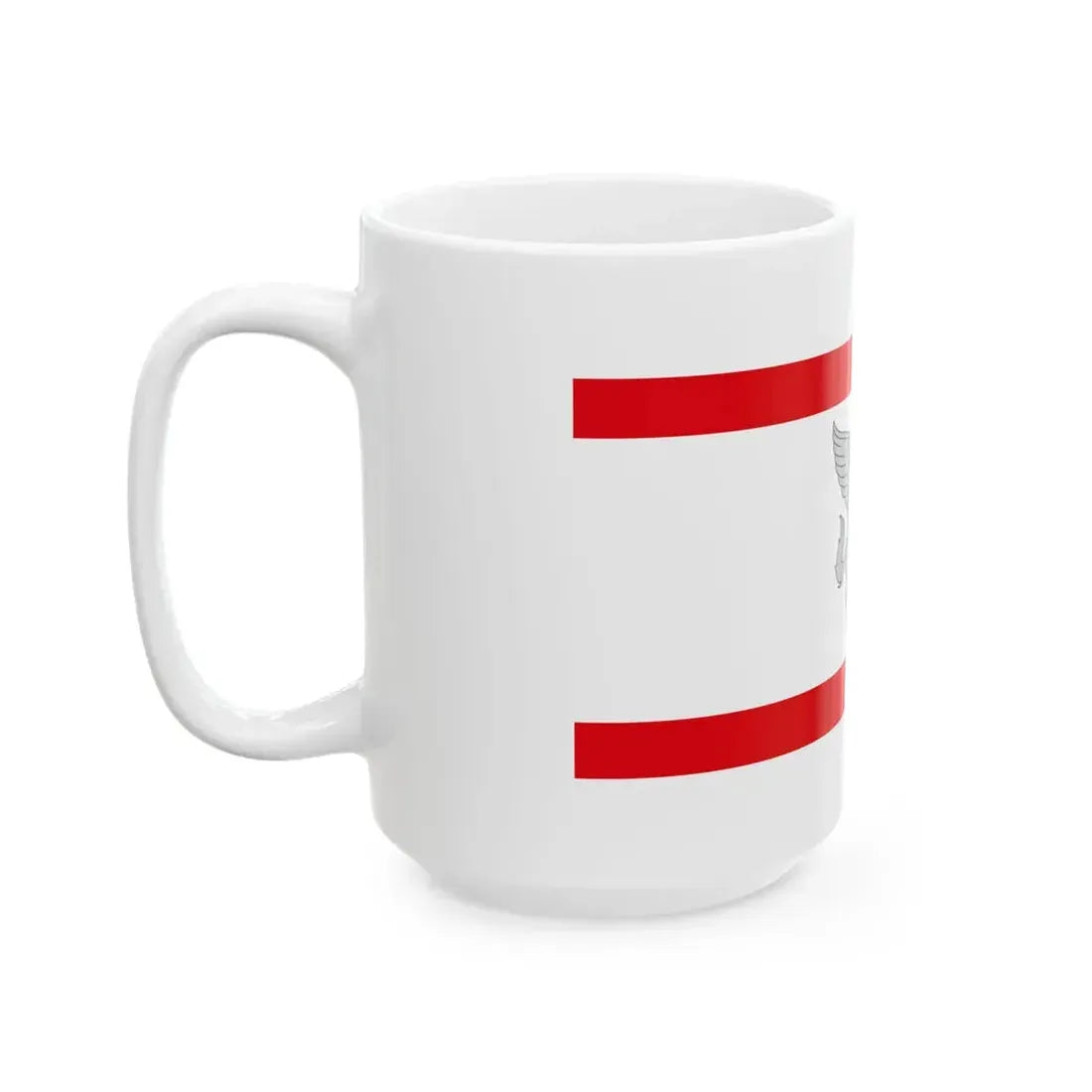 Flag of Tuscany until 1995 (Italy) White Coffee Mug - Go Mug Yourself