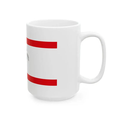 Flag of Tuscany until 1995 (Italy) White Coffee Mug - Go Mug Yourself