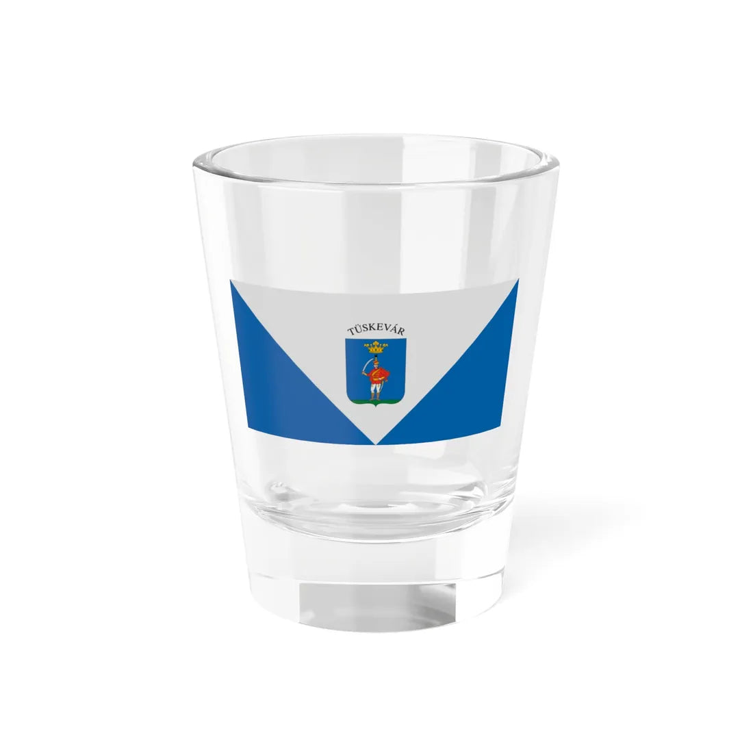 Flag of Tuskevar (Hungary) Shot Glass 1.5oz 1.5oz - Go Mug Yourself