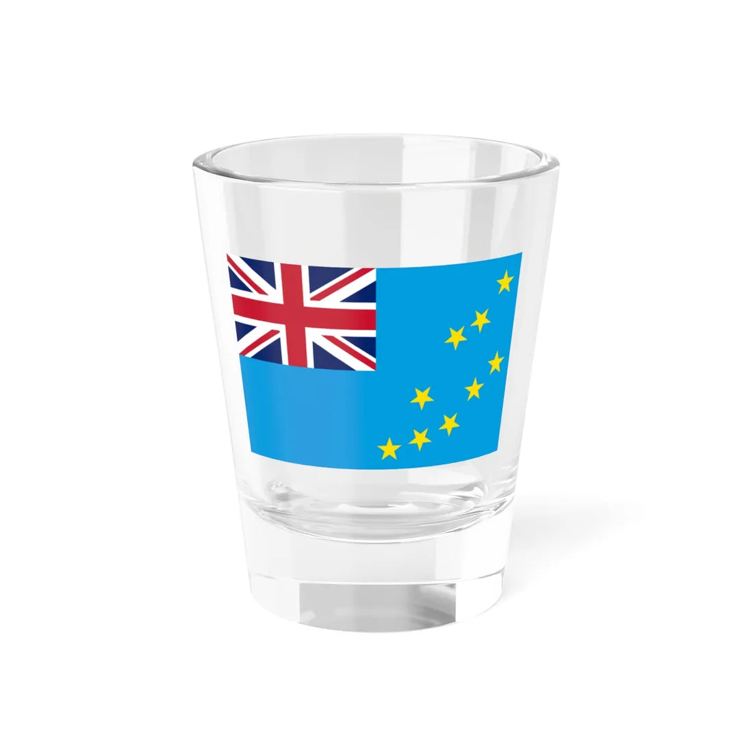 Flag of Tuvalu 3-2 alternate (Tuvalu) Shot Glass 1.5oz 1.5oz - Go Mug Yourself