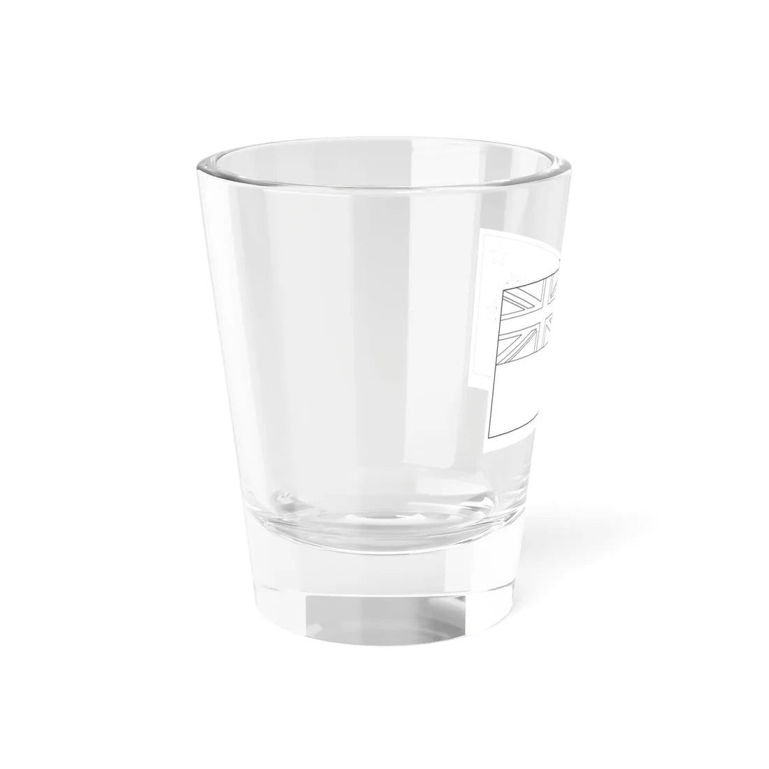 Flag of Tuvalu colouring page (Tuvalu) Shot Glass 1.5oz - Go Mug Yourself