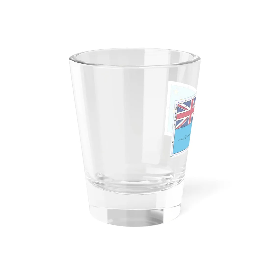 Flag of Tuvalu construction sheet (Tuvalu) Shot Glass 1.5oz - Go Mug Yourself