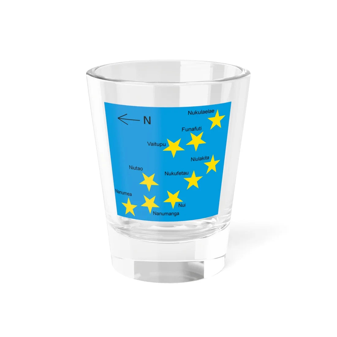 Flag of Tuvalu-star interpretation (Tuvalu) Shot Glass 1.5oz 1.5oz - Go Mug Yourself