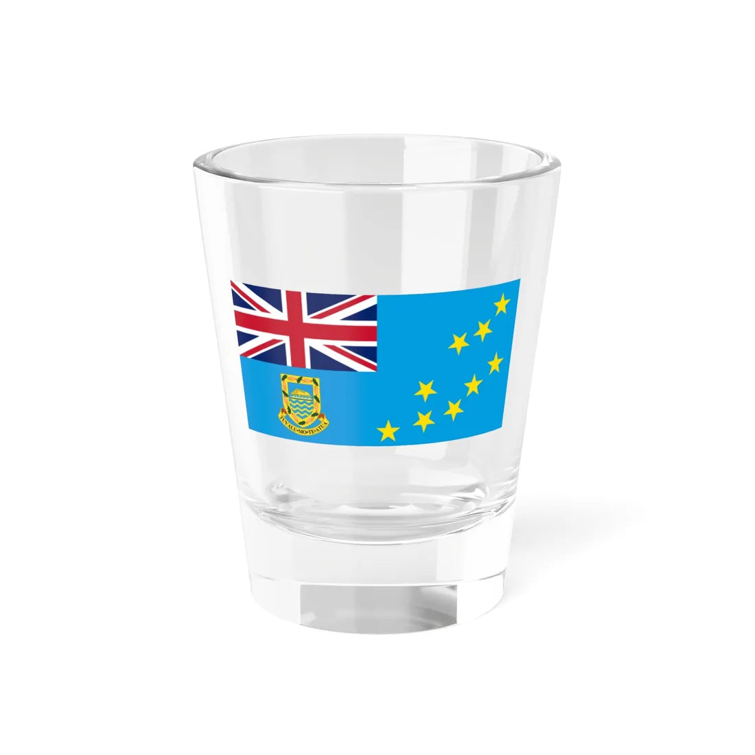 Flag of Tuvalu state (Tuvalu) Shot Glass 1.5oz 1.5oz - Go Mug Yourself