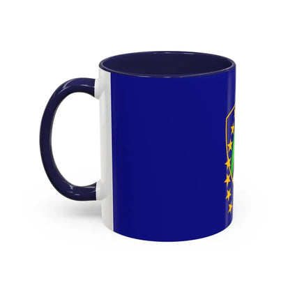Flag of Tuzla Canton Bosnia and Herzegovina - Accent Coffee Mug - Go Mug Yourself