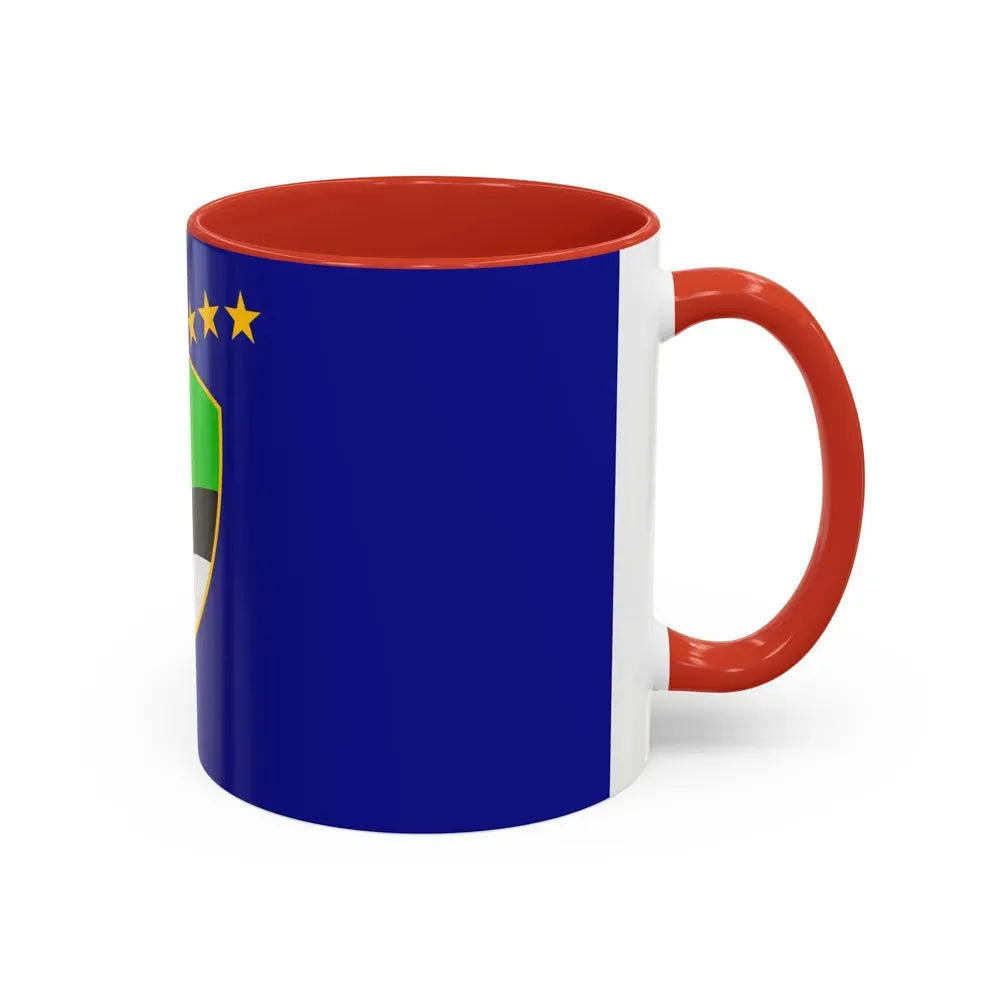Flag of Tuzla Canton Bosnia and Herzegovina - Accent Coffee Mug - Go Mug Yourself