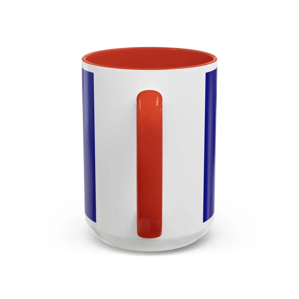 Flag of Tuzla Canton Bosnia and Herzegovina - Accent Coffee Mug - Go Mug Yourself