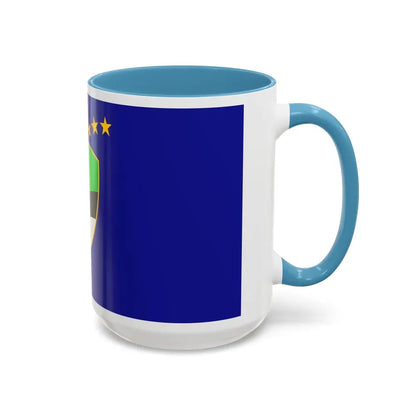 Flag of Tuzla Canton Bosnia and Herzegovina - Accent Coffee Mug - Go Mug Yourself