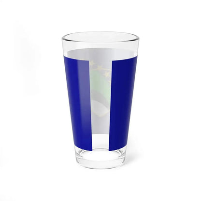 Flag of Tuzla Canton Bosnia and Herzegovina - Pint Glass 16oz - Go Mug Yourself