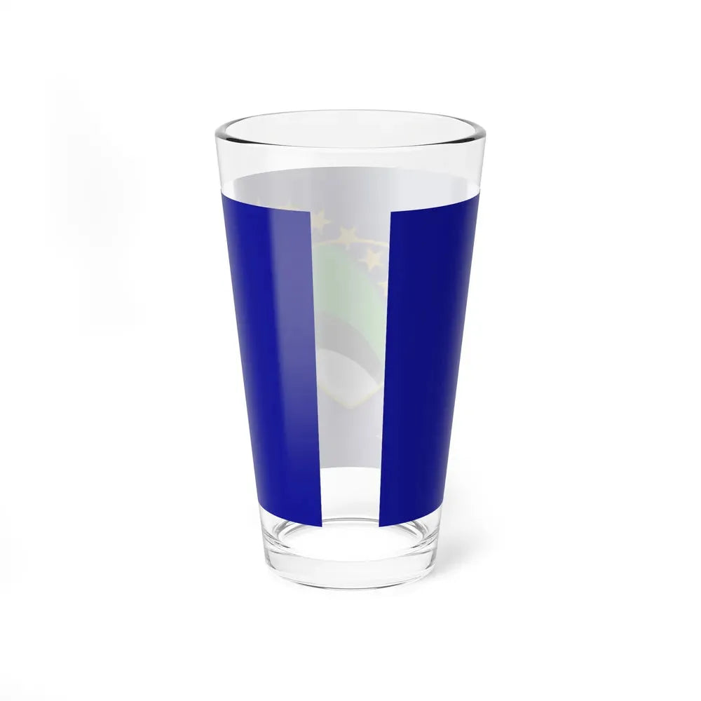 Flag of Tuzla Canton Bosnia and Herzegovina - Pint Glass 16oz - Go Mug Yourself