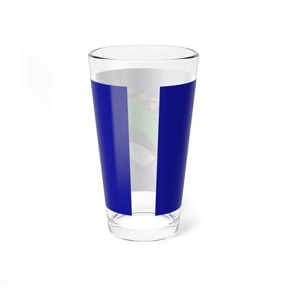 Flag of Tuzla Canton Bosnia and Herzegovina - Pint Glass 16oz - Go Mug Yourself