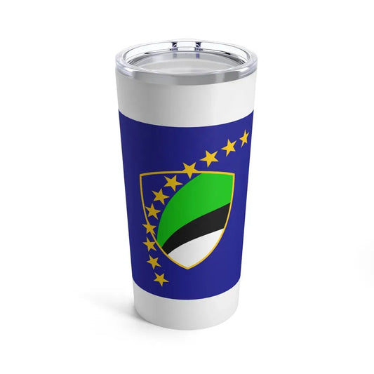 Flag of Tuzla Canton Bosnia and Herzegovina - Tumbler 20oz 20oz - Go Mug Yourself