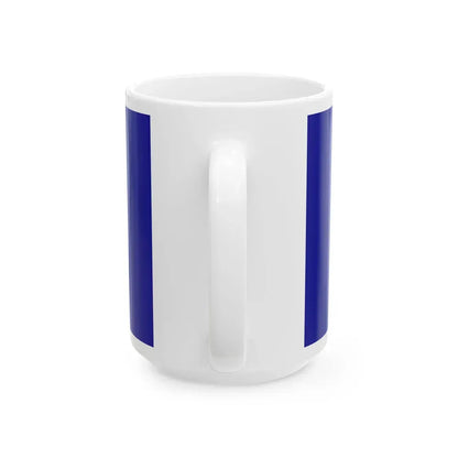 Flag of Tuzla Canton Bosnia and Herzegovina - White Coffee Mug - Go Mug Yourself