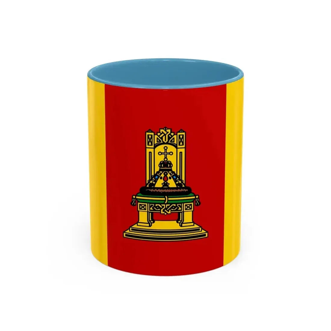 Flag of Tver Oblast Russia - Accent Coffee Mug 11oz Light Blue - Go Mug Yourself