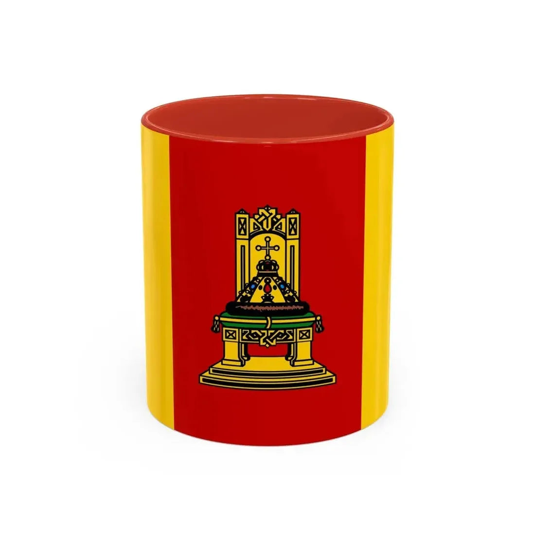 Flag of Tver Oblast Russia - Accent Coffee Mug 11oz Red - Go Mug Yourself