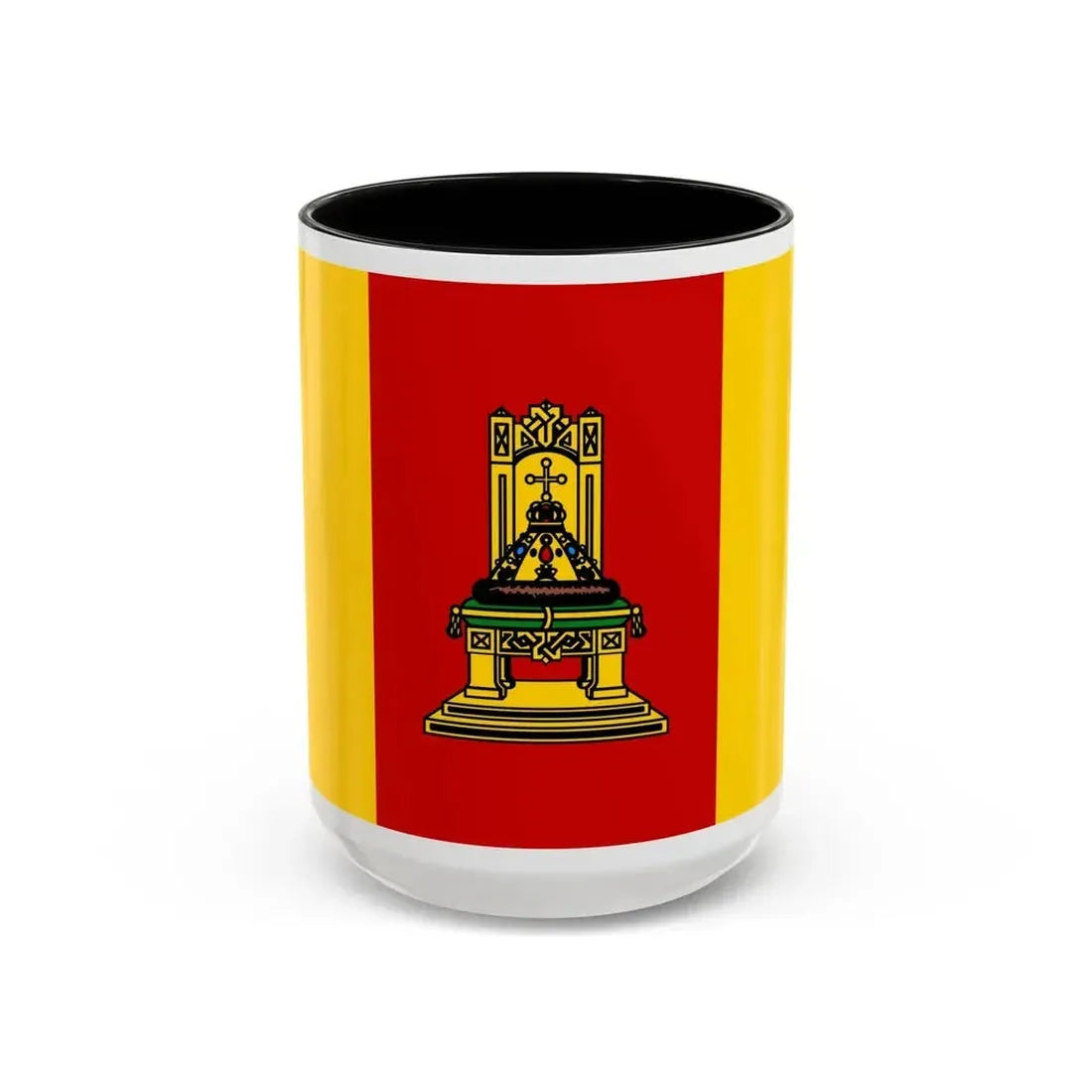 Flag of Tver Oblast Russia - Accent Coffee Mug 15oz Black - Go Mug Yourself