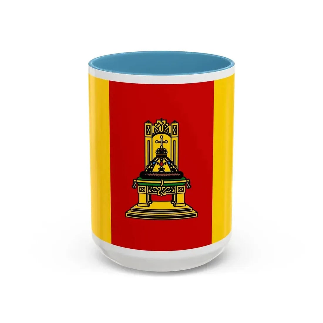 Flag of Tver Oblast Russia - Accent Coffee Mug 15oz Light Blue - Go Mug Yourself