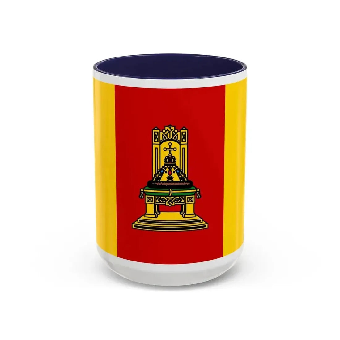 Flag of Tver Oblast Russia - Accent Coffee Mug 15oz Navy - Go Mug Yourself